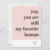 Modernes romantisches Zitat Feiertagskarte (Vorderseite)