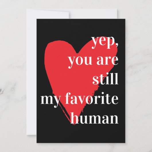 Modernes romantisches Zitat Feiertagskarte (Vorderseite)