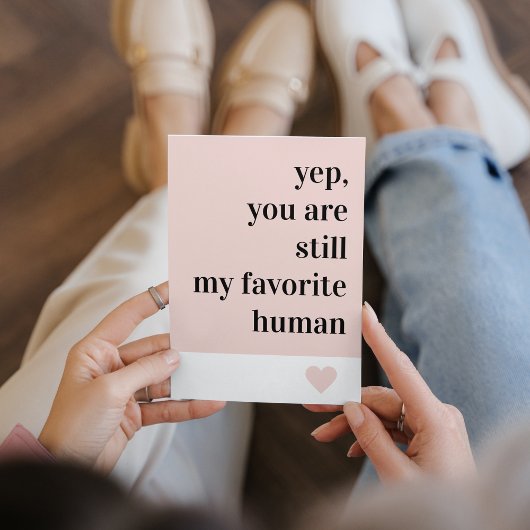 Modernes romantisches Zitat Feiertagskarte