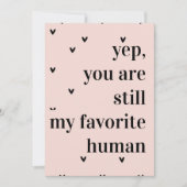 Modernes romantisches Zitat Feiertagskarte (Vorderseite)