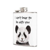 Modernes romantisches Zitat mit schwarzem und weiß Flachmann (Links)