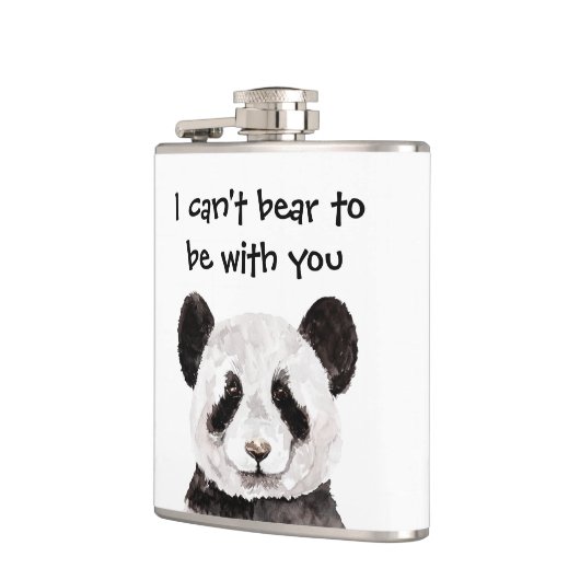 Modernes romantisches Zitat mit schwarzem und weiß Flachmann (Links)