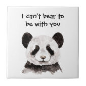 Modernes romantisches Zitat mit schwarzem und weiß Fliese (Vorderseite)