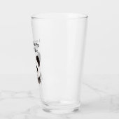 Modernes romantisches Zitat mit schwarzem und weiß Glas (Links)