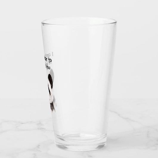 Modernes romantisches Zitat mit schwarzem und weiß Glas (Links)