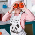 Modernes romantisches Zitat mit schwarzem und weiß Kinderschürze<br><div class="desc">Modernes romantisches Zitat mit schwarzem und weißem Panda</div>
