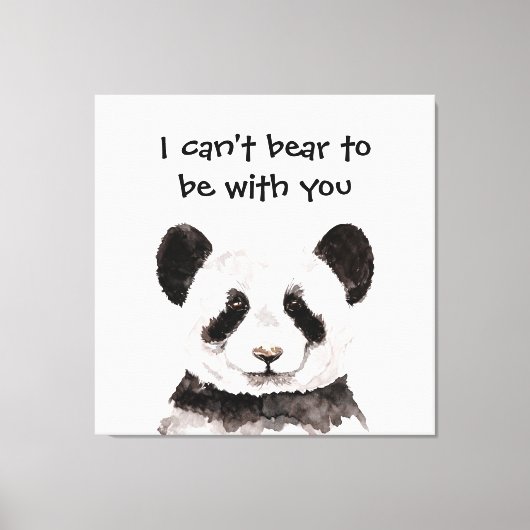 Modernes romantisches Zitat mit schwarzem und weiß Leinwanddruck (Vorderseite)