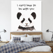 Modernes romantisches Zitat mit schwarzem und weiß Leinwanddruck (Insitu (Schlafzimmer))