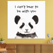 Modernes romantisches Zitat mit schwarzem und weiß Leinwanddruck (Insitu (Wohnzimmer))