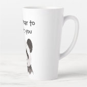 Modernes romantisches Zitat mit schwarzem und weiß Milchtasse (Rechts)