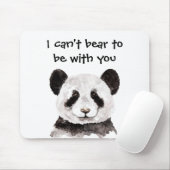 Modernes romantisches Zitat mit schwarzem und weiß Mousepad (Mit Mouse)