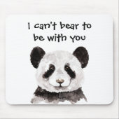 Modernes romantisches Zitat mit schwarzem und weiß Mousepad (Vorne)