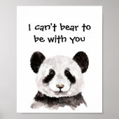 Modernes romantisches Zitat mit schwarzem und weiß Poster (Vorne)