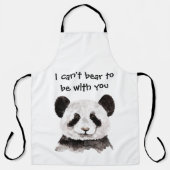 Modernes romantisches Zitat mit schwarzem und weiß Schürze (Vorderseite)