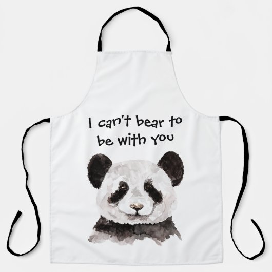 Modernes romantisches Zitat mit schwarzem und weiß Schürze (Vorderseite)