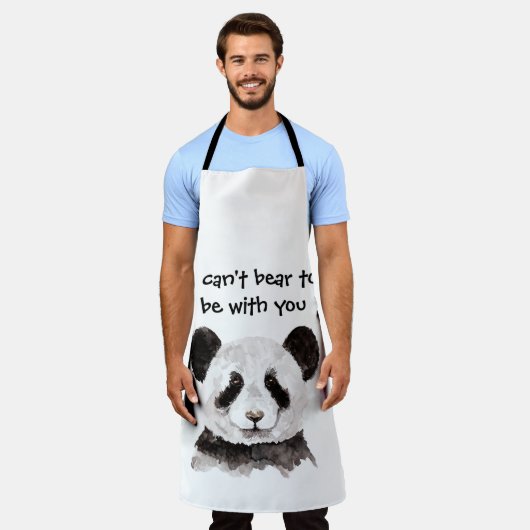 Modernes romantisches Zitat mit schwarzem und weiß Schürze (Getragen)