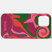 Modernes Rosa Abstrakt Trendy Stilvoll Case-Mate iPhone Hülle (Rückseite (Horizontal))