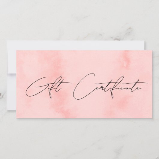 Modernes, rosa Aquarell & Haare (Vorderseite)