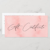 Modernes, rosa Aquarell & Haare (Vorne/Hinten)