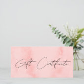 Modernes, rosa Aquarell & Haare (Stehend Vorderseite)