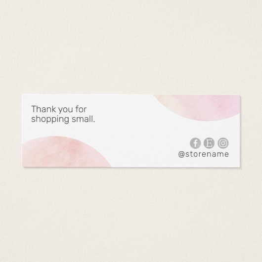 Modernes rosa Aquarellbild (Rückseite)