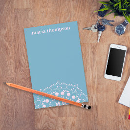 Modernes Rosa Blau Minimalistisch Post-it Klebezettel