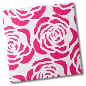 Modernes rosa Blume Muster Fliese