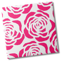 Modernes rosa Blume Muster