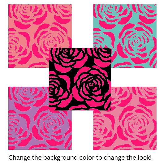 Modernes rosa Blume Muster Fliese