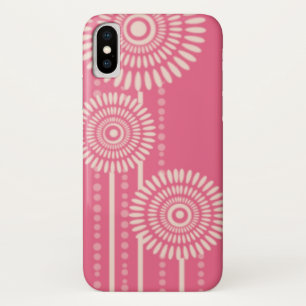 Modernes rosa Blumenmuster Case-Mate iPhone Hülle