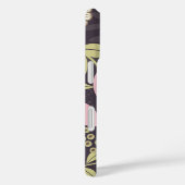 Modernes rosa Blumenmuster Personalisiert Case-Mate iPhone Hülle (Rückseite / Rechts)