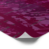 Modernes rosa Botanisches Poster (Ecke)