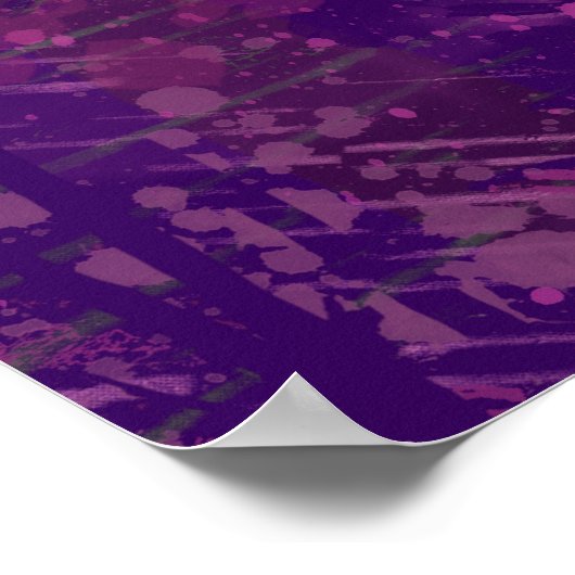 Modernes rosa Botanisches Poster (Ecke)