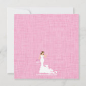 Modernes rosa Braut-Wein-Brautparty Einladung (Rückseite)