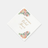 Modernes Rosa-Brautparty Serviette (Ecke)
