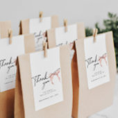 Modernes Rosa Dankeschön Brautparty Geschenkanhänger