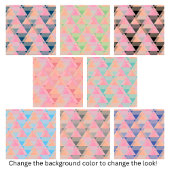 Modernes rosa Dreieck-Muster Fliese