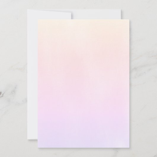 Modernes Rosa Er gibt mir Schmetterlinge Brautpart Einladung (Rückseite)