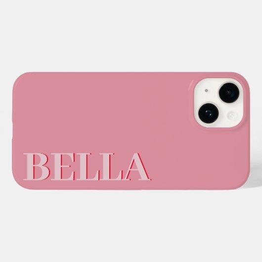 Modernes Rosa Erstklassig zeitgemäß Case-Mate iPhone Hülle (Rückseite (Horizontal))