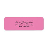 Modernes Rosa Feminine Einfaches Schlichtes Elegan (Vorne)