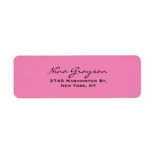 Modernes Rosa Feminine Einfaches Schlichtes Elegan