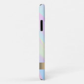 Modernes rosa Flamingo Holographic Abstrakt Case-Mate iPhone Hülle (Hinten/Rechts)