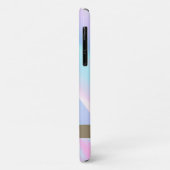 Modernes rosa Flamingo Holographic Abstrakt Case-Mate iPhone Hülle (Hinten/Links)