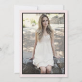 Modernes Rosa Foto Überraschung Sweet 16 Einladung (Rückseite)