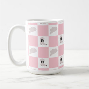 Modernes rosa gekreuztes Cowgirl Rodeo Muster Kaffeetasse