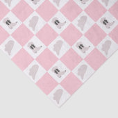 Modernes rosa gekreuztes Cowgirl Rodeo Muster Seidenpapier (Detail)