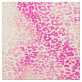 Modernes rosa gelbes Aquarell-Gepard-Tier Stoff (Nahaufnahme)