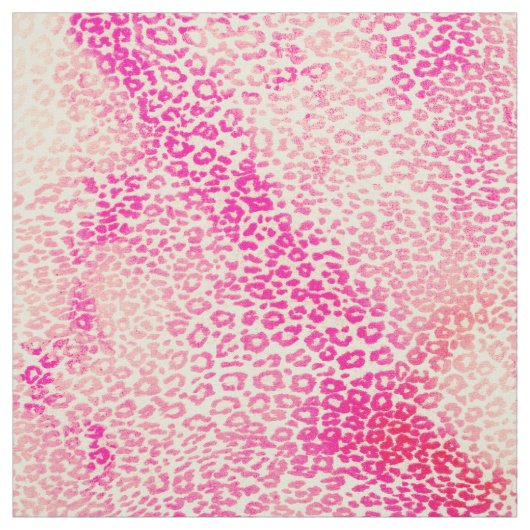 Modernes rosa gelbes Aquarell-Gepard-Tier Stoff (Muster)