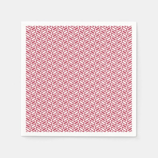Modernes rosa geometrisches Musterpapier Napkins Serviette (Vorderseite)