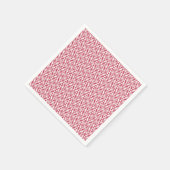 Modernes rosa geometrisches Musterpapier Napkins Serviette (Ecke)